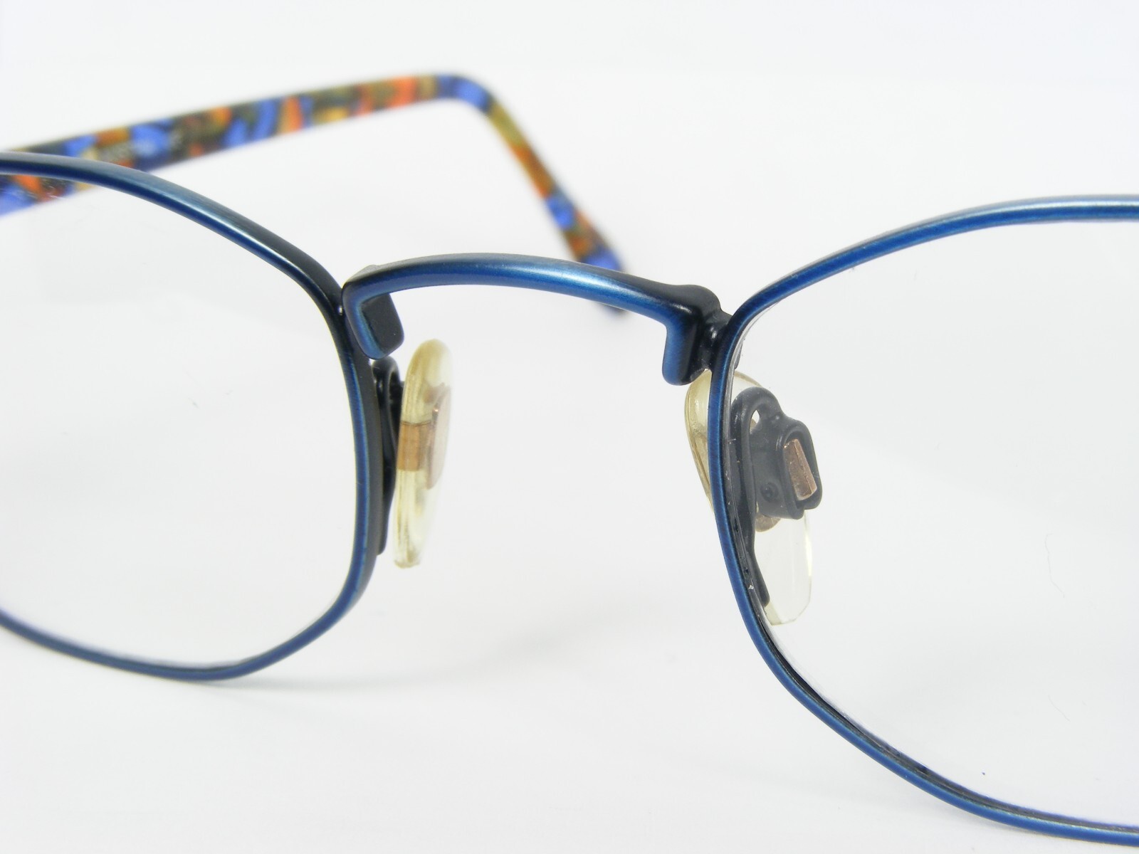 Vintage MAX AUSTRIA 17006 967 BLUE MULTICOLOR UNIQUE EYEGLASSES 50-21-142mm