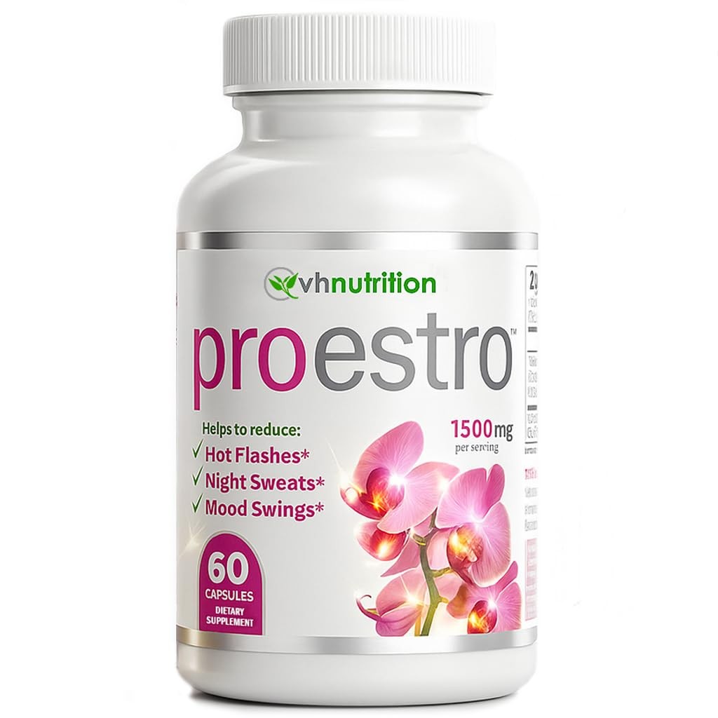 VH Nutrition PROESTRO | Estrogen Support* 60 Count (Pack of 1), Fuchia