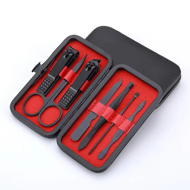 Nail Clipper 7Piece Set Large Opening Manicure Tool Unisex Mini Compact Gift Eye