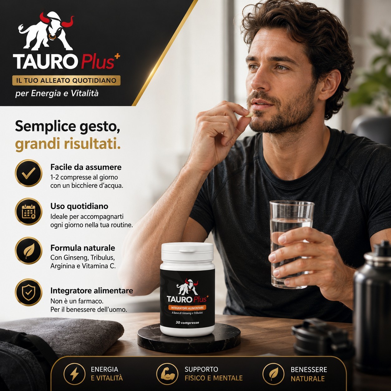 Taurus Plus Male Virility Supplement Libido Man Energy Strength Tribulus