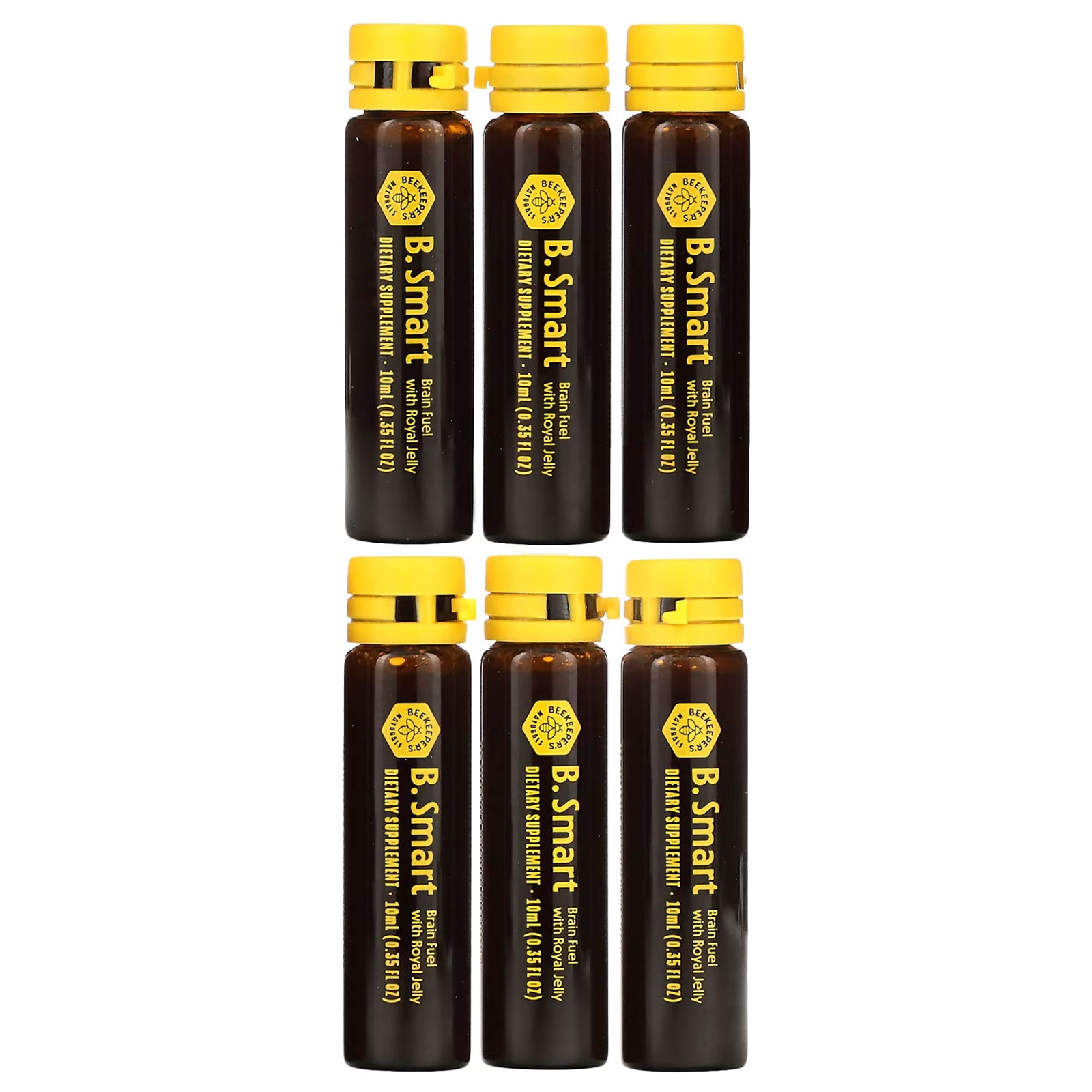 Royal Jelly Brain Fuel, 6 Vials, 0.35 fl oz (10 ml) Each