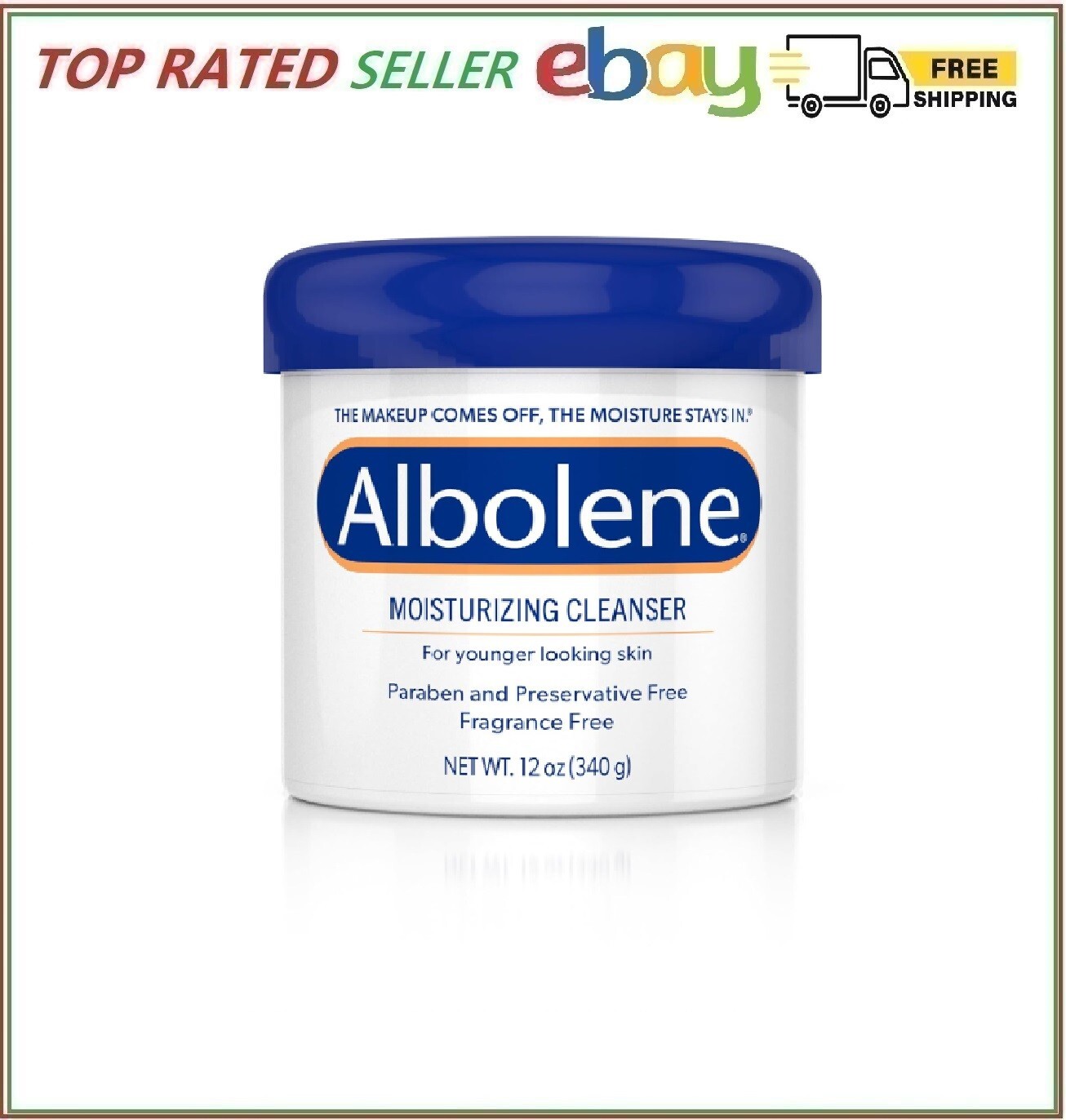 Albolene Moisturizing Cleanser & Makeup Remover – 12 oz | Free Shipping