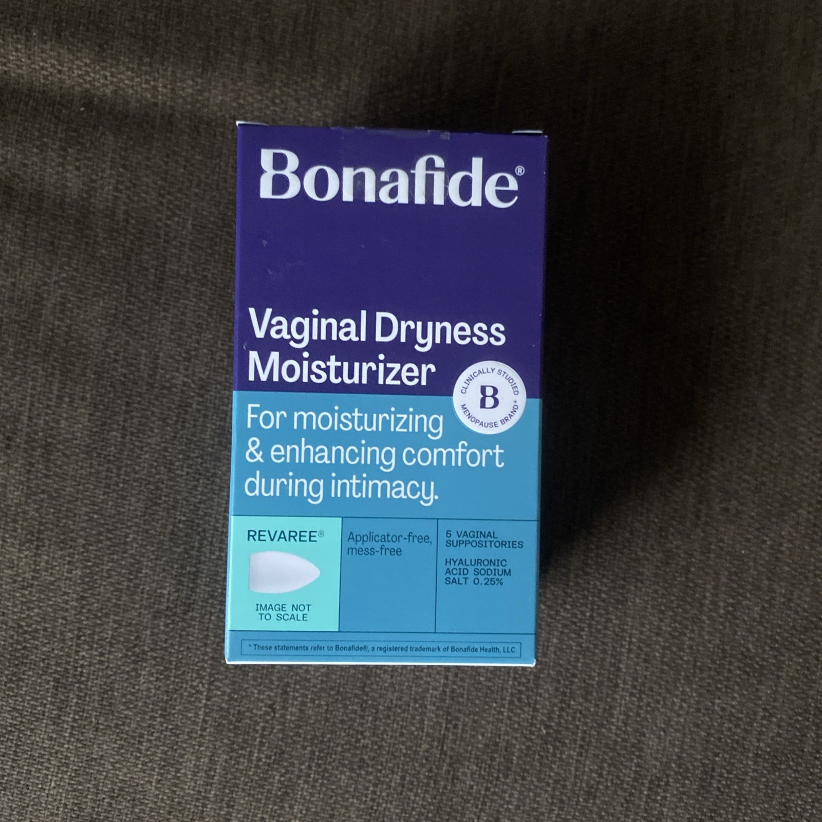 Bonafide Vaginal Dryness Moisturizer – 5 Revaree Suppositories Exp: 06/28