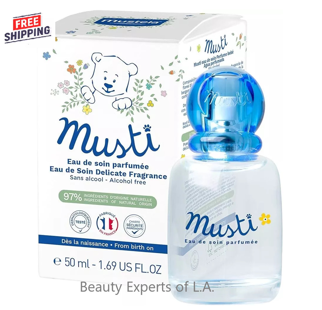 Mustela Musti Eau de Soin Perfume 1.69oz / 50ml Exp 04/2026