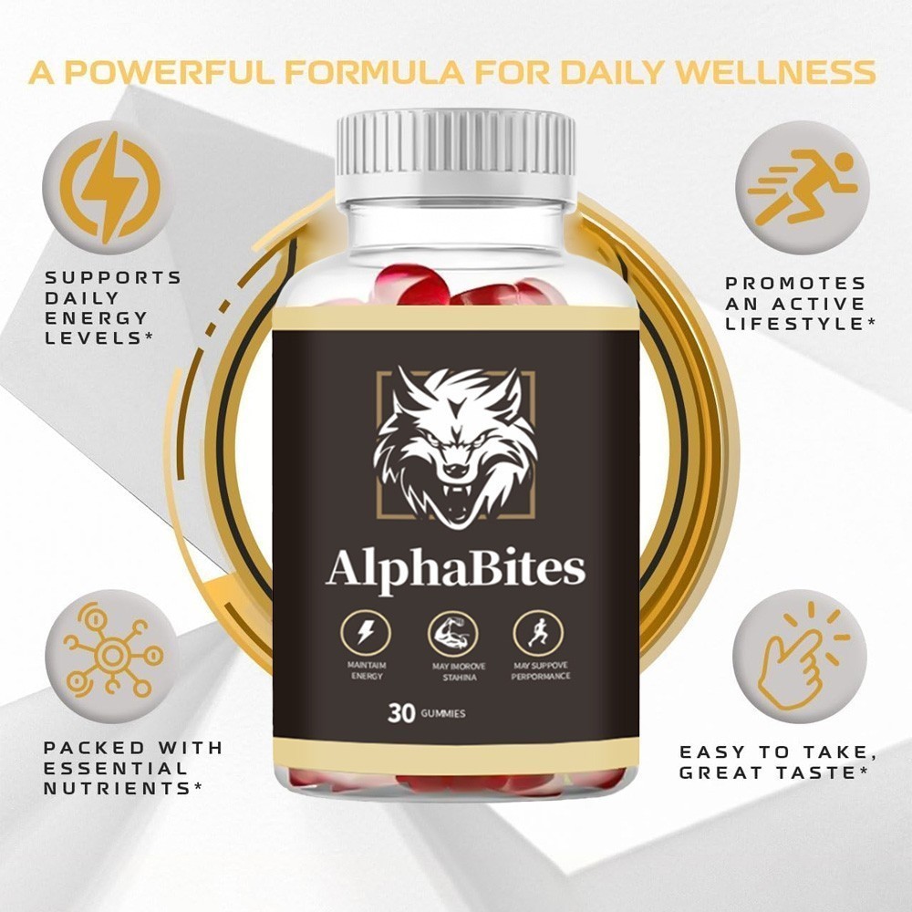 NEW Alpha Bites Gummies AlphaBites Max Performance Gummy (1 Month Supply) 1-3PCS