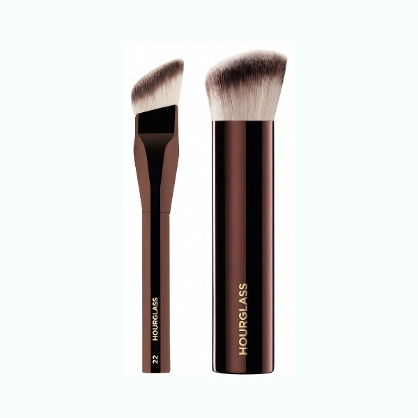 Hourglass 022 Angled + Vanish Seamless Finish Face Foundation Brush Duo Set