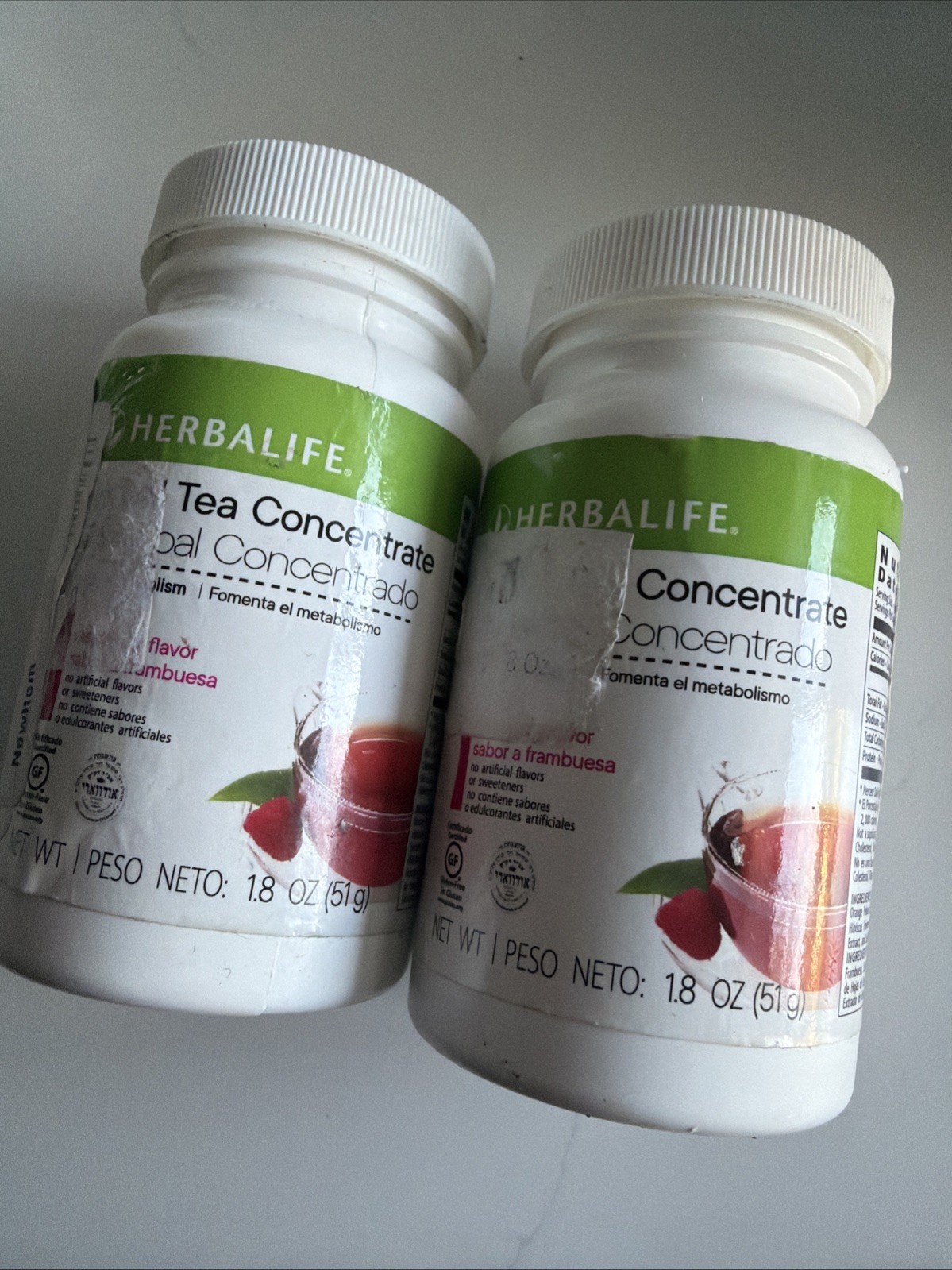 Herbalife Herbal Tea Concentrate Raspberry Flavor 1.8 oz 51g Read Description***