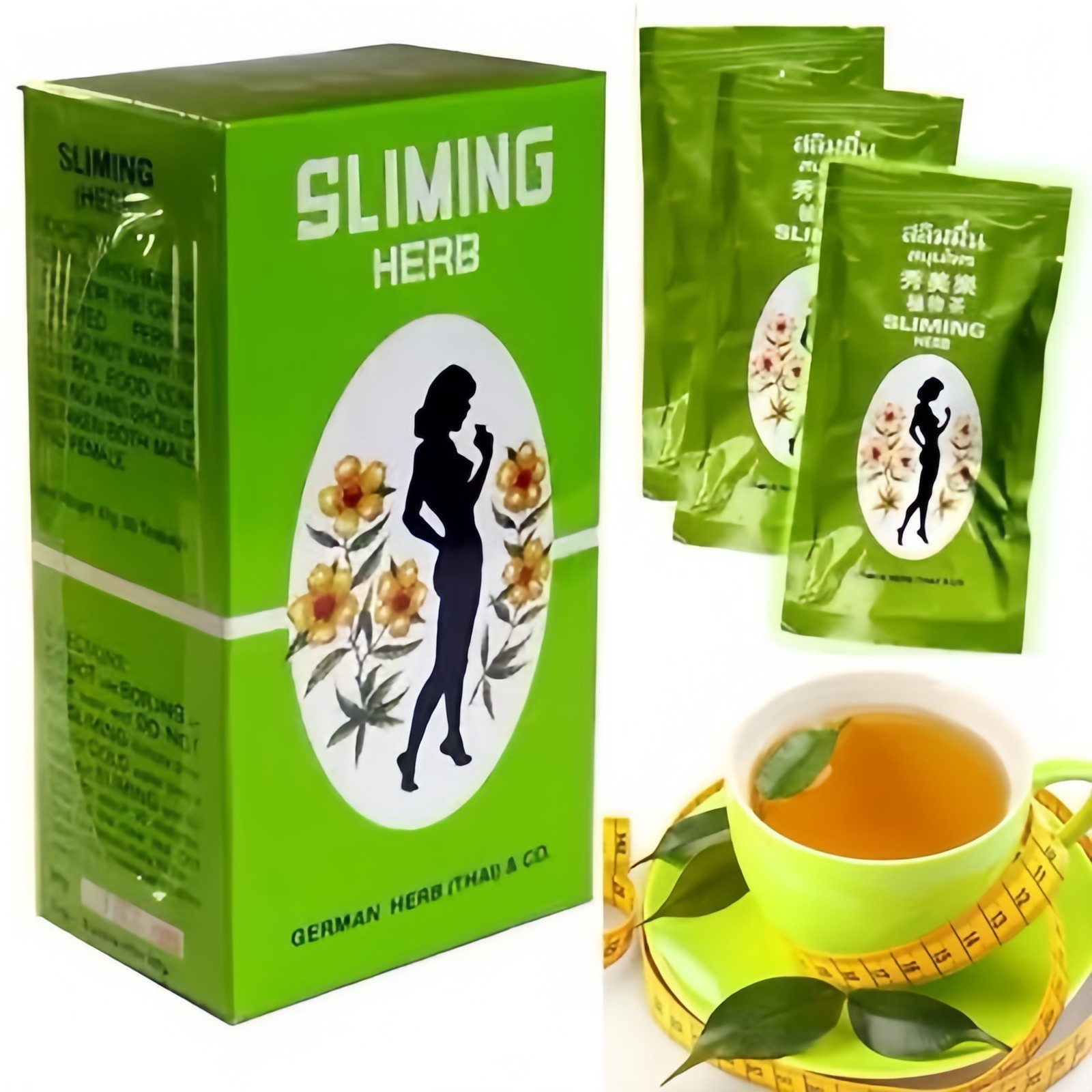 6x SLIMMING GERMAN HERB SLIM DIET TEA DETOX BURN WEIGHT CONTROL FAST SHIP