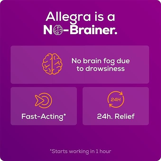 Imperfect Box-Allegra 180 mg Allergy Treatment 90 Tablets – Exp 3/2027+
