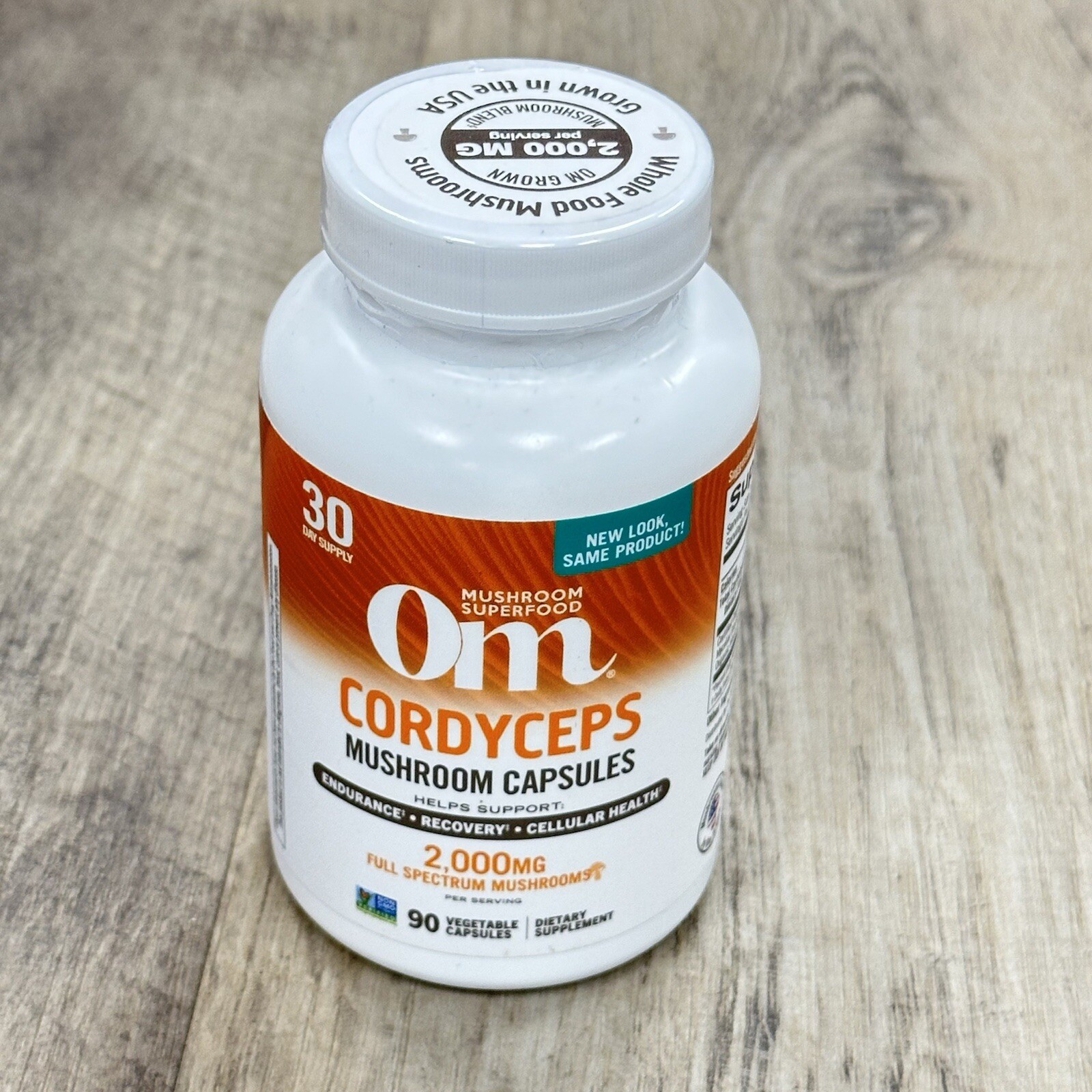 OM Mushroom Superfood Cordyceps Mushroom Vegetarian Capsules – 90 Count – NEW