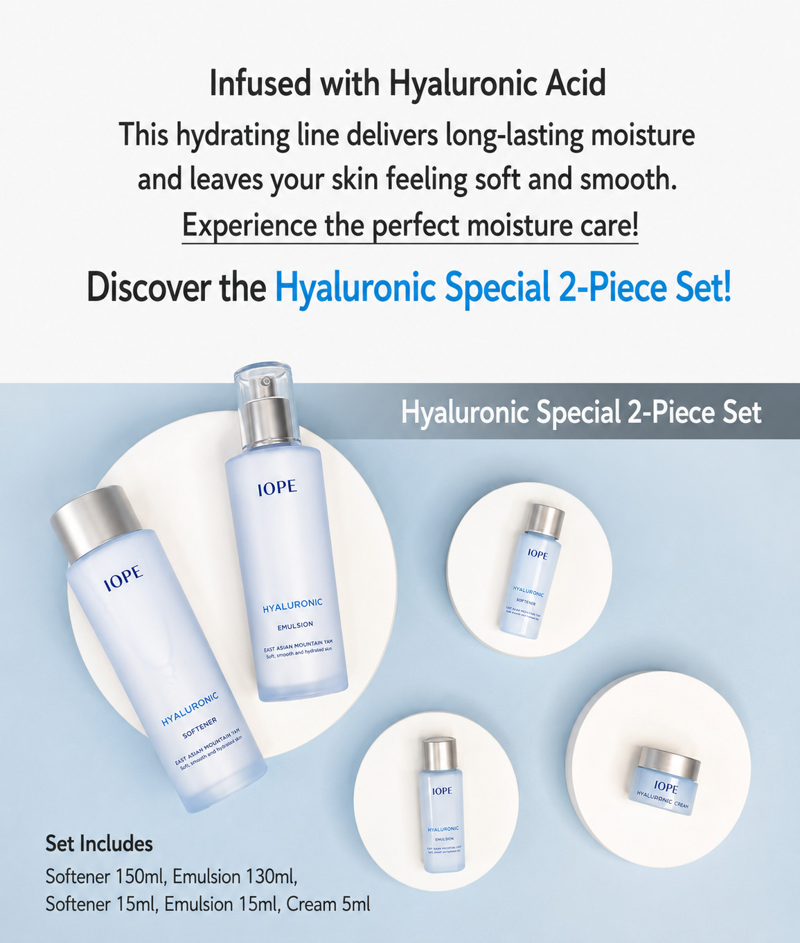 IOPE Hyaluronic Special 2-Piece Set Hydrating Softener Emulsion