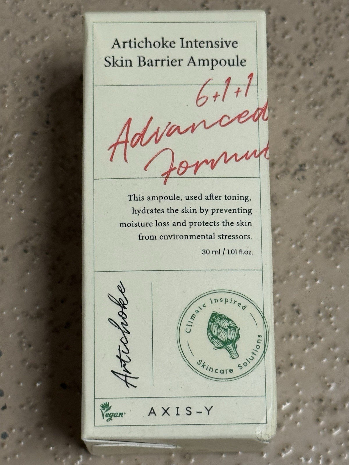 AXIS-Y Artichoke Intensive Skin Barrier Ampoule 30ml 1.01oz Exp 03/27