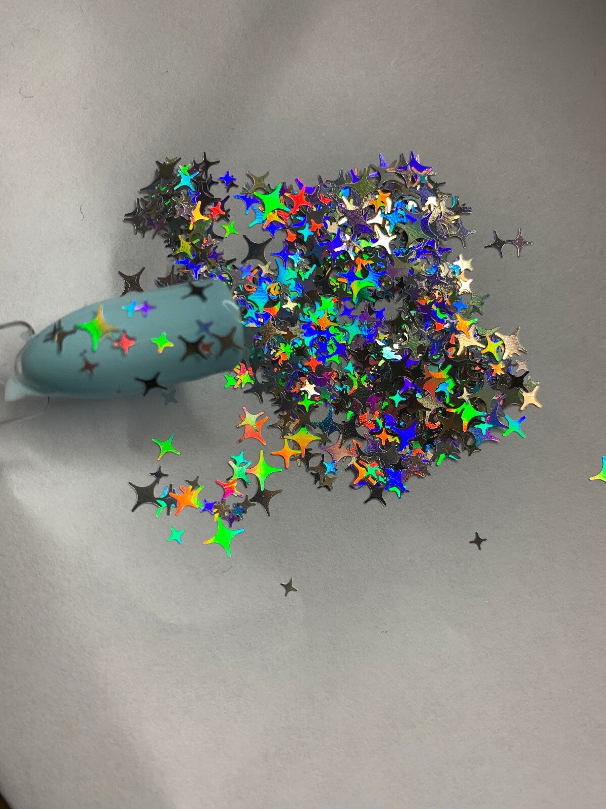 Holographic 4 Point Star Glitter | 1 TSP | Gel Nail Art & Acrylic