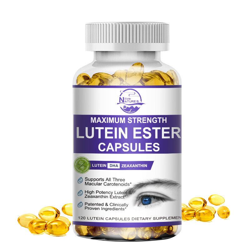 Lutein Capsules 20mg with Zeaxanthin | Eye Strain Relief & Vision Support 120pcs