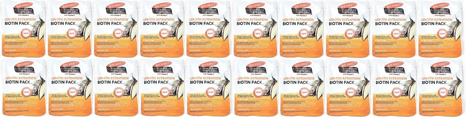 (20) Palmer’s Cocoa Butter Formula Length Retention Biotin Pack Sealed 2.1 fl oz