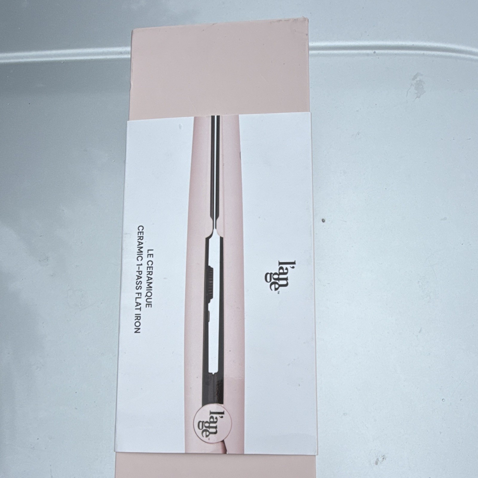 L’ange Le Ceramique Ceramic Flat Iron Hair Straightener 450°F Pink Electric 2431