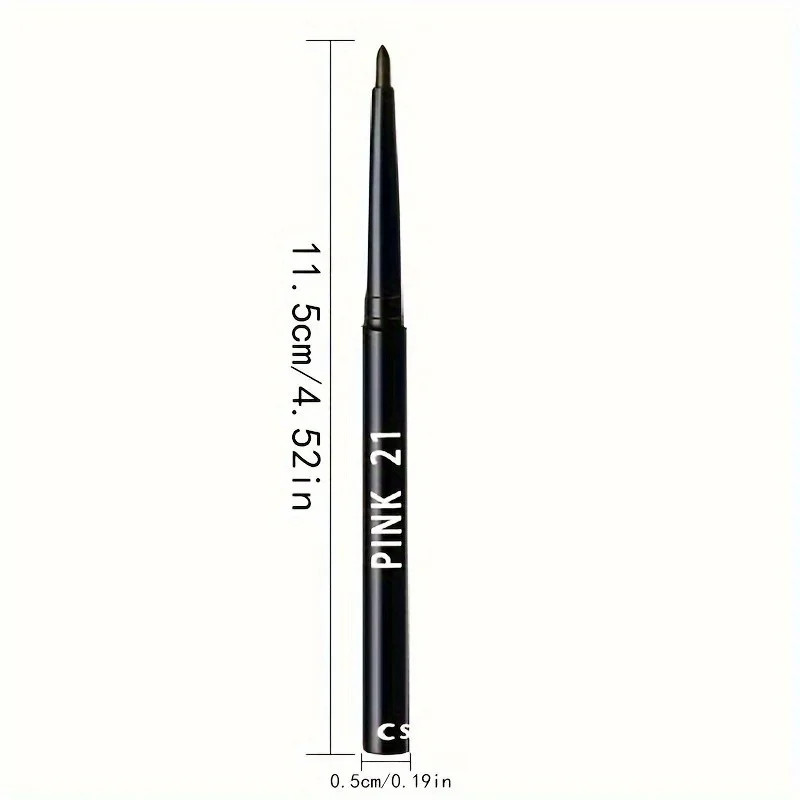 10Pcs Deep Black Gel Eyeliner Pencil Long-Lasting Waterproof, Sweat-Resistant &