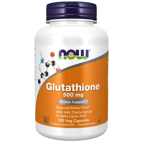 NOW FOODS Glutathione 500 mg 120 Veg Capsules