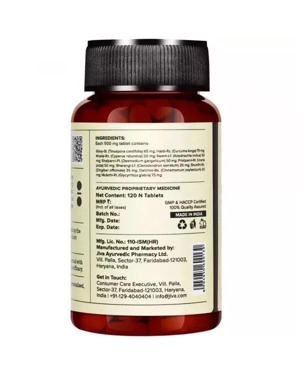 Jiva Ayurveda Flucon Tablets (120tab) Herbal Ayurvedic Respiratory Wellness