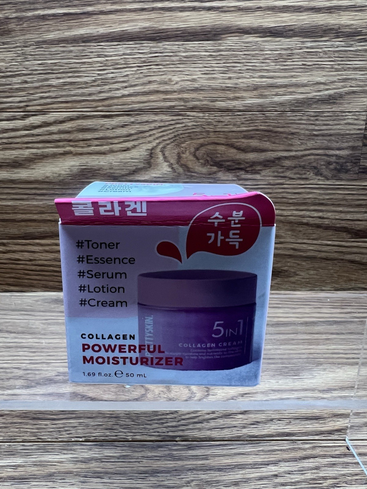 Korean PrettySkin 5 IN 1 Collagen Moisturizer * Toner, Essence,Serum K Beauty