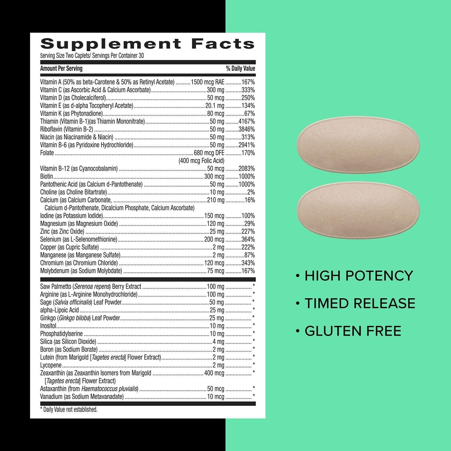 GNC Mega Men 50 Plus Multivitamin 60 tablets
