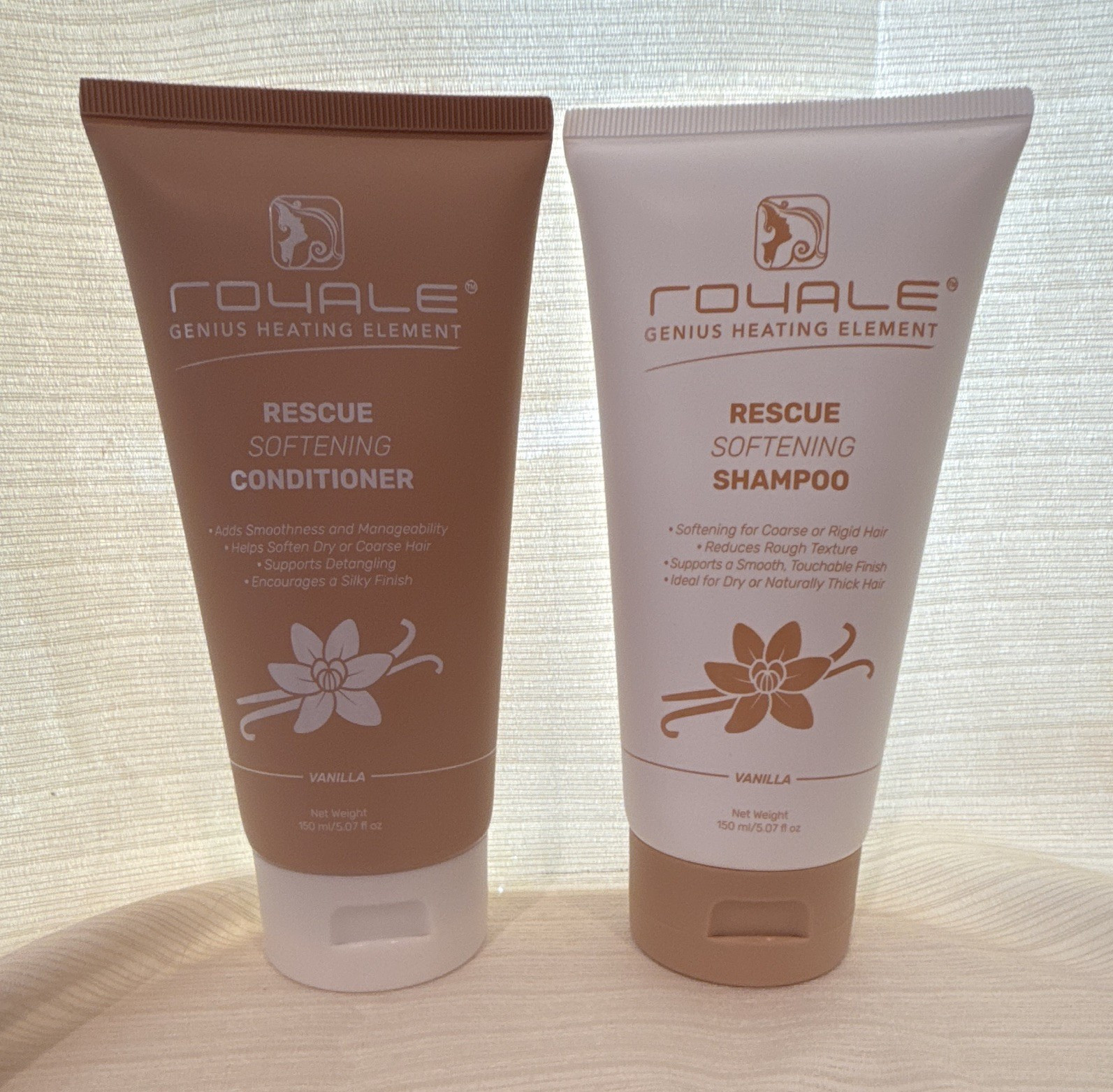 Royale Genius Heating Element Shampoo & Conditioner Set Vanilla 5.07 fl oz
