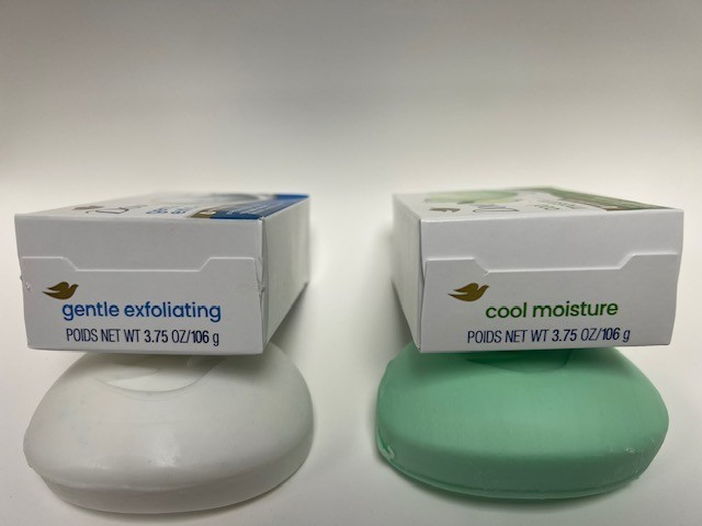 Dove Soap Beauty Bar 6 Bars, 106 g each, total 636 g, Cool Moisture Gentle Exfo