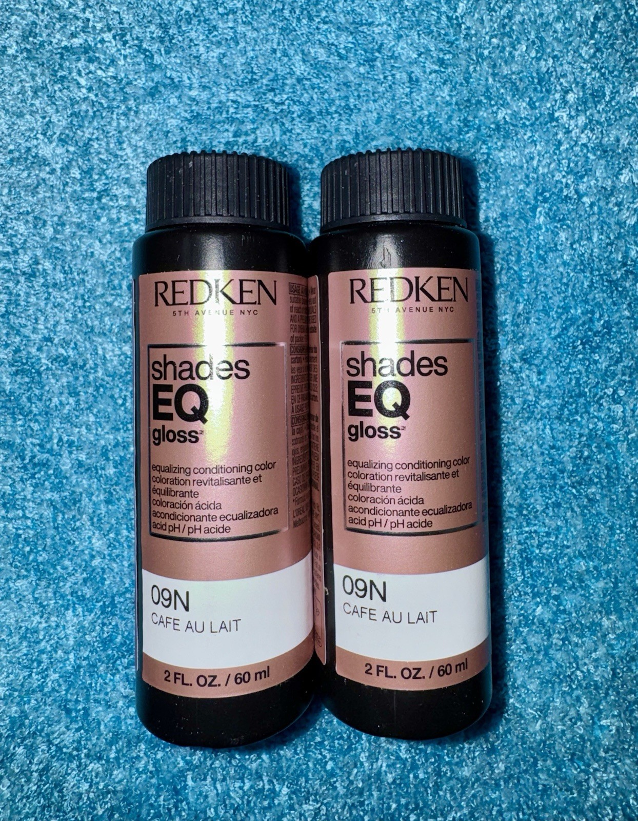 2 PACK! 09N CAFE AU LAIT REDKEN SHADES EQ EQUALIZING CONDITIONING COLOR GLOSS
