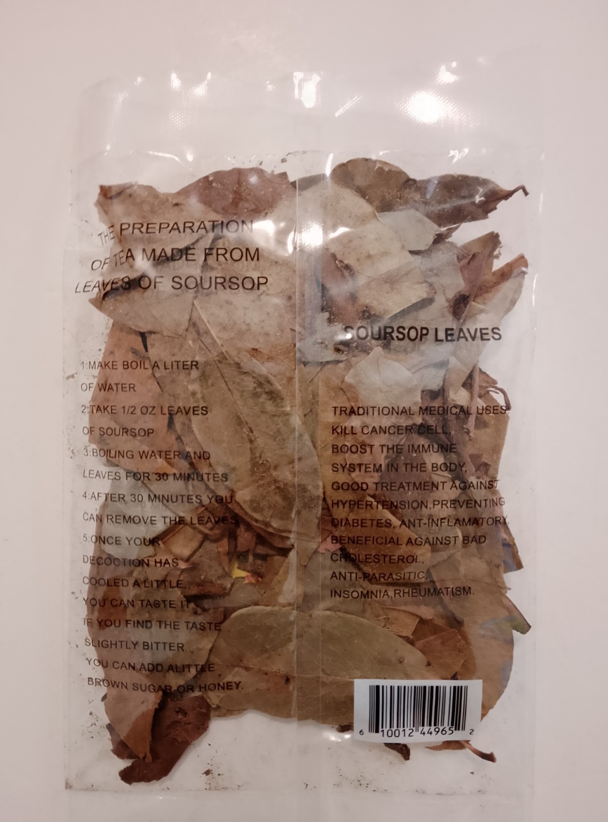 100% Natural Jamaican SOURSOP LEAVES Tea Corossol Guanabana Graviola Paw Paw 7g