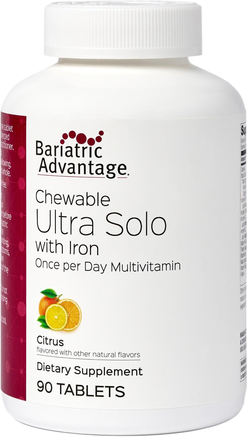 Chewable Ultra Solo with Iron Once-Per-Day Daily Multivitamin – for Bariatric P