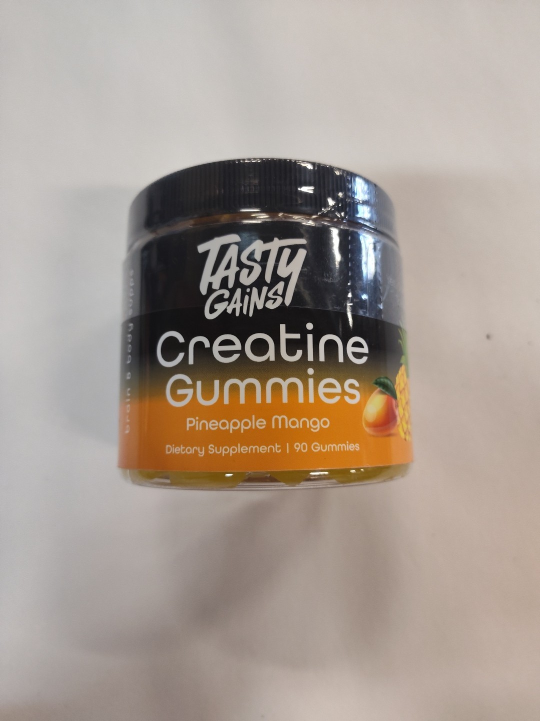 tasty gains creatine gummies Pineapple mango 90gummies