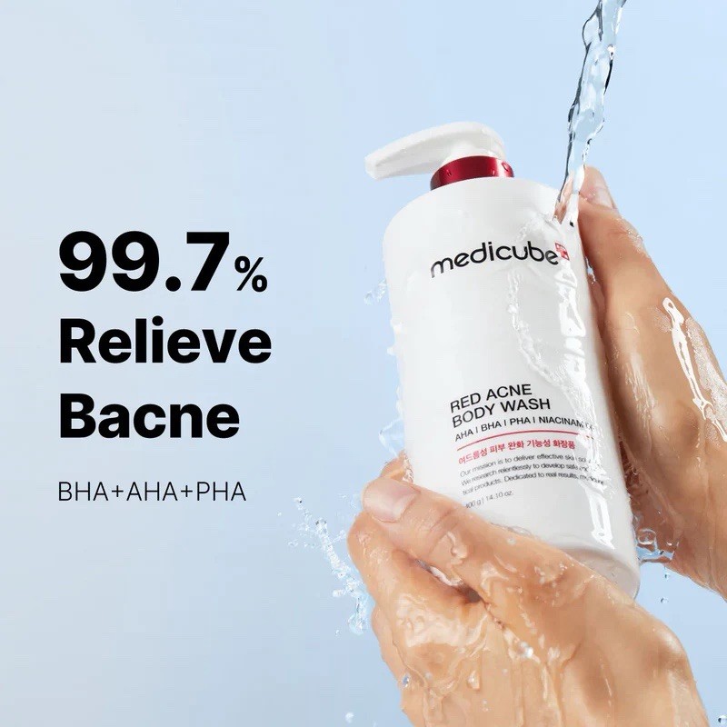 medicube Red Body Wash 14.10 Fl.oz I Low pH and Hydrating Cleanser with Salicyli