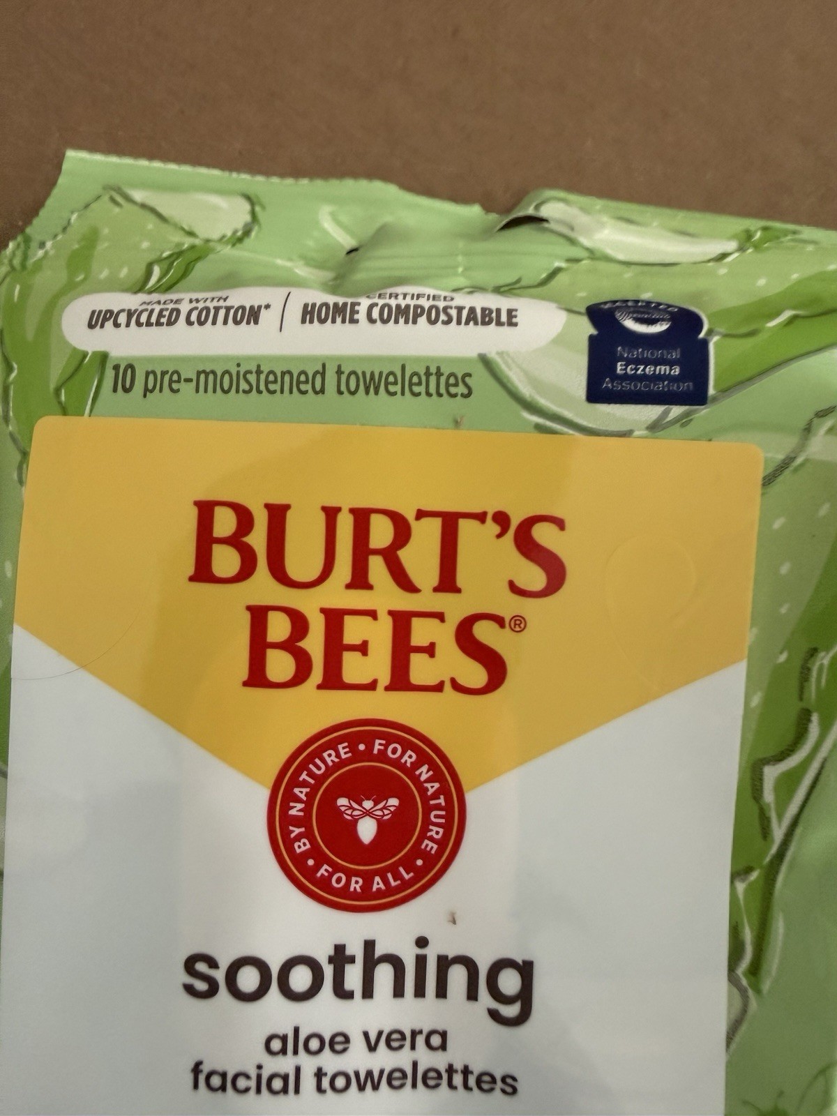 6x Burt’s Bees Soothing Aloe Vera Facial Towels Sensitive 10 Ea Pack – 60 Total