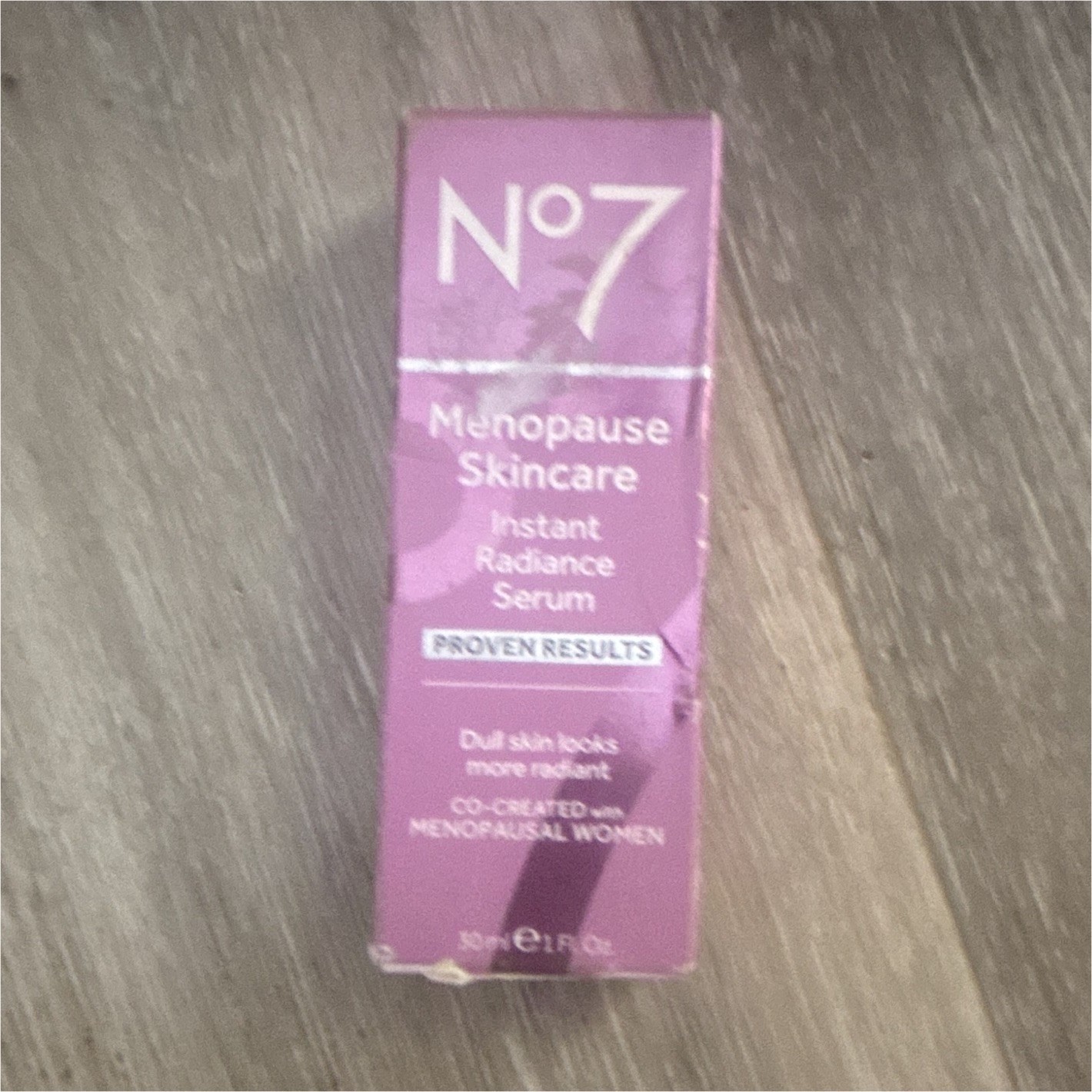 No7 Menopause Skincare Instant Radiance Serum Hyaluronic Acid 30ml Face/Neck