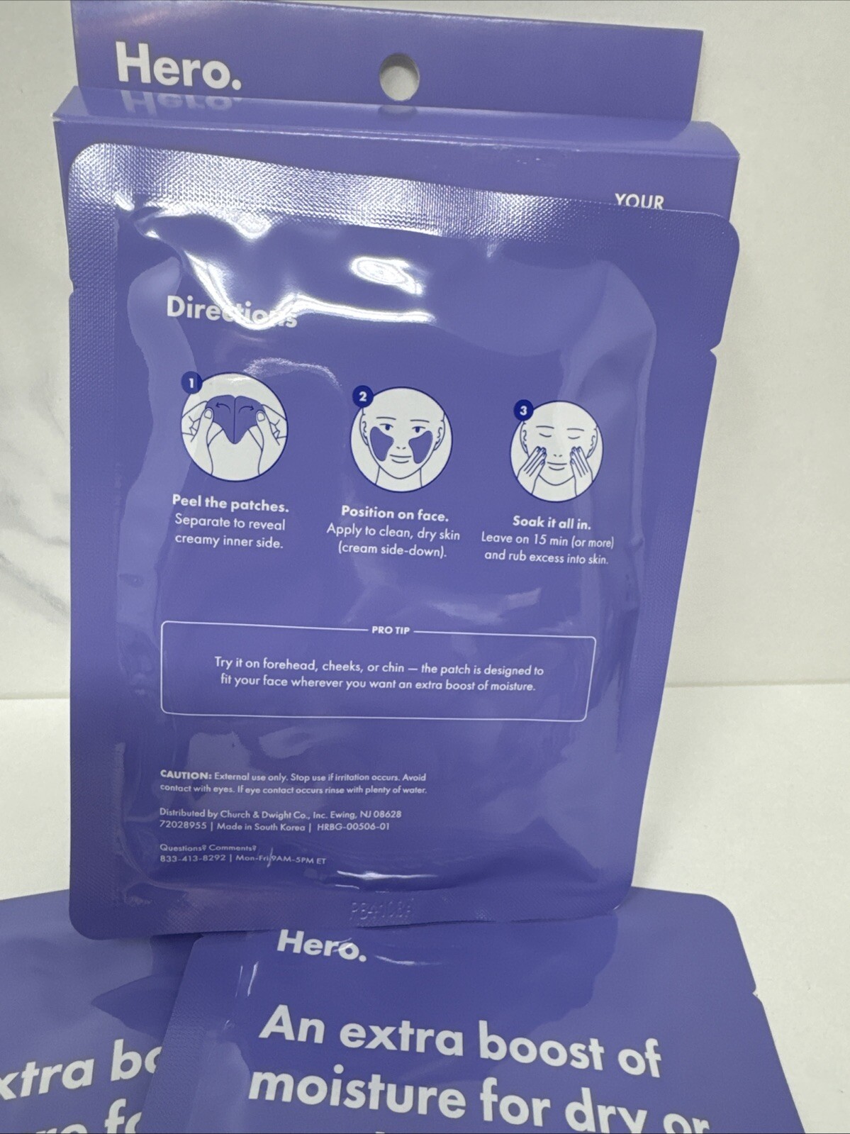 Hero Rescue Replenishing Cream Patches 6 Count. Post-blemish Skin. Exp 04/2026.