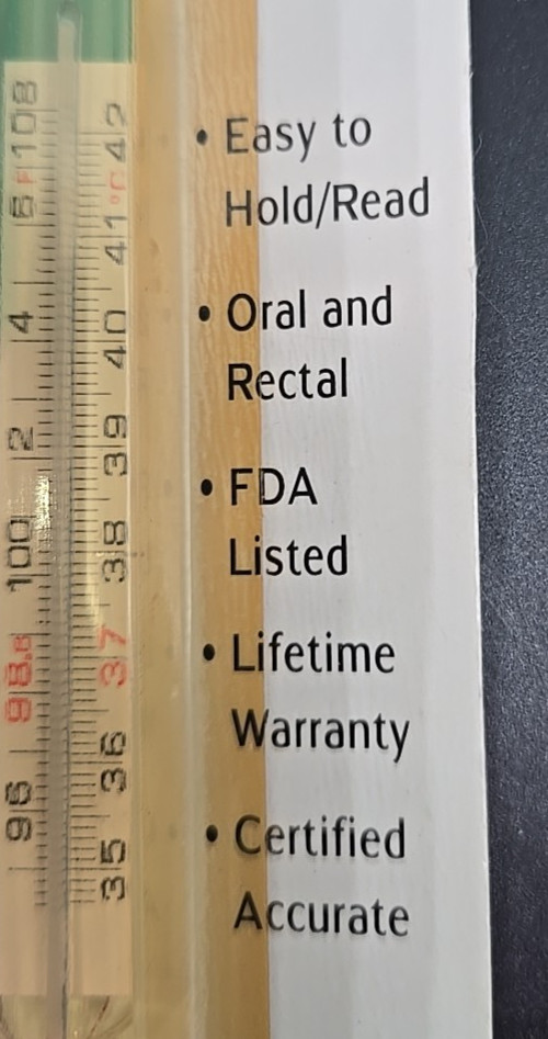 Geratherm Mercury Free Thermometer Made in Germany Warranty Not Available