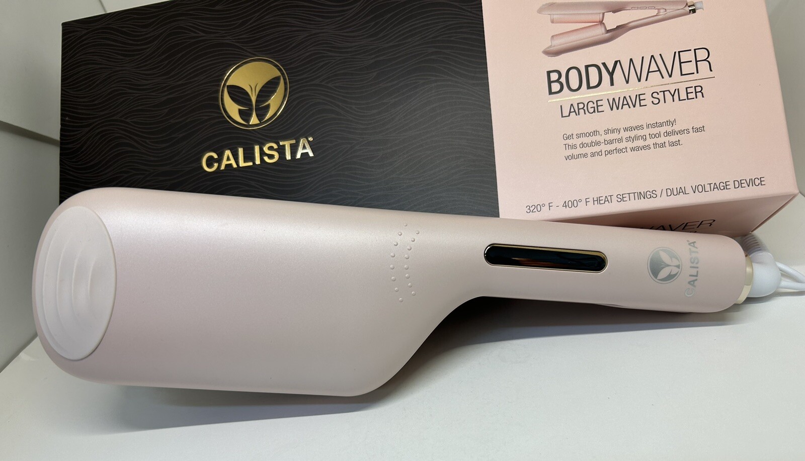 Calista Bodywaver Body Waver Styler Iron Large Wave Ballet Slipper Pink RARE