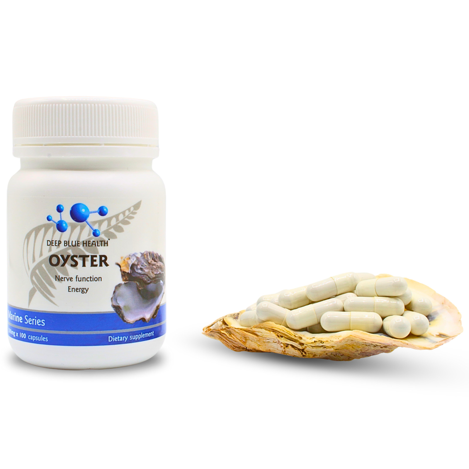 New Zealand Oyster Extract Powder Zinc Libido Supplement – 500mg x 100 Capsules