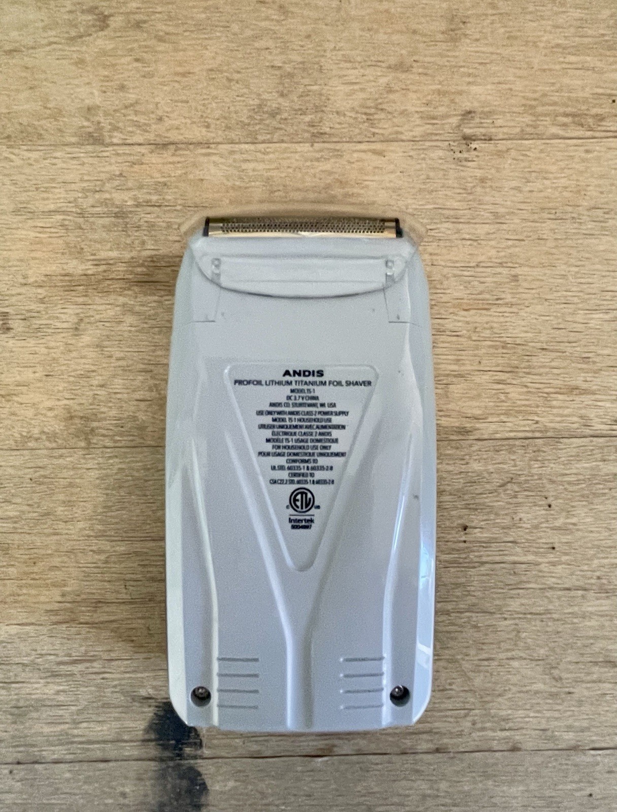 Andis ProFoil TS-1 Cordless Rechargeable Foil Facial Shaver White/Red