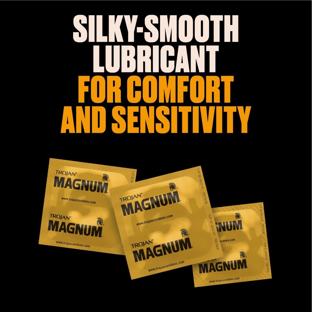 (2 pack) Magnum Thin Large Size Lubricated Condoms, 12 Count