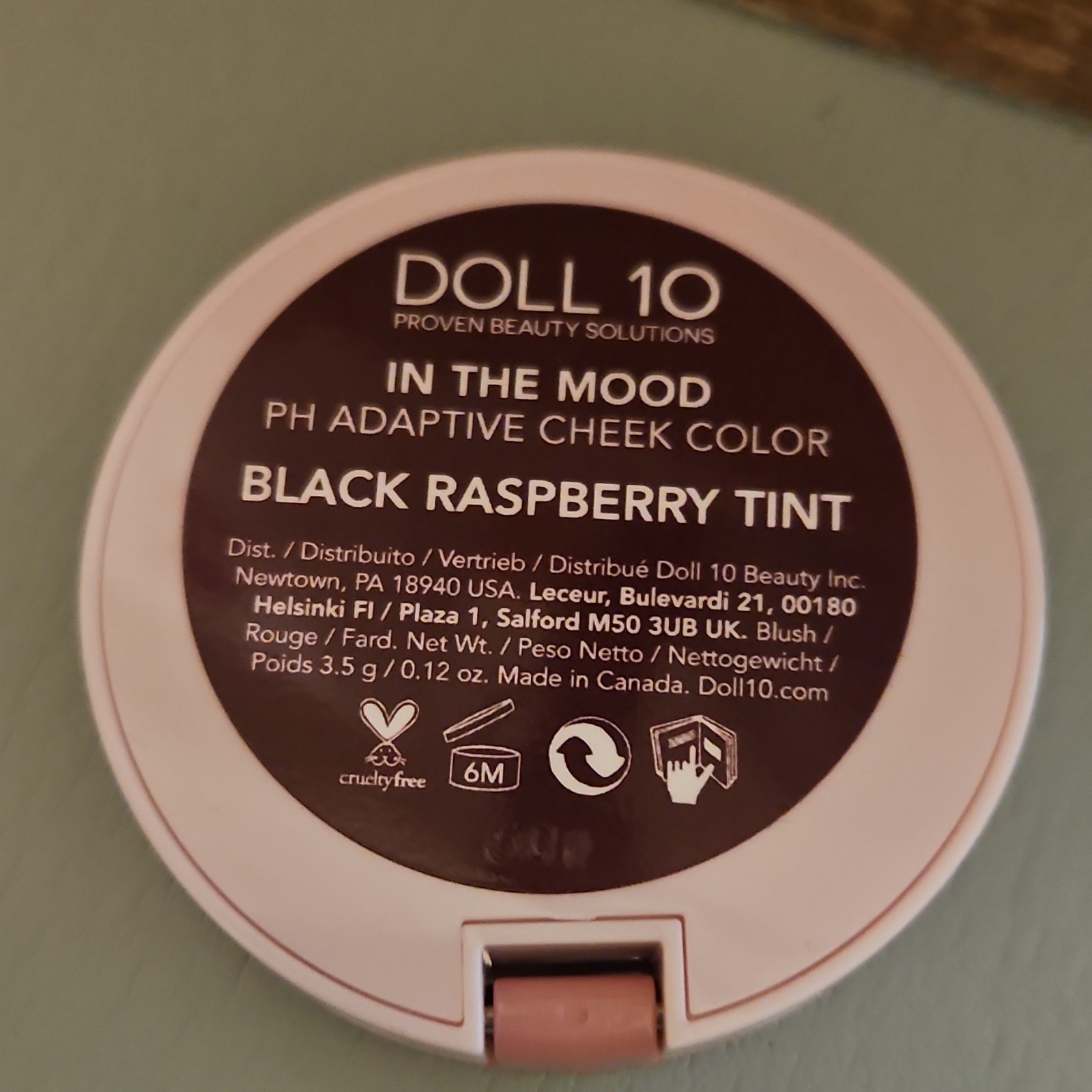 Doll 10 In The Mood pH Adaptive Cheek Color Black Raspberry Tint 0.12 oz