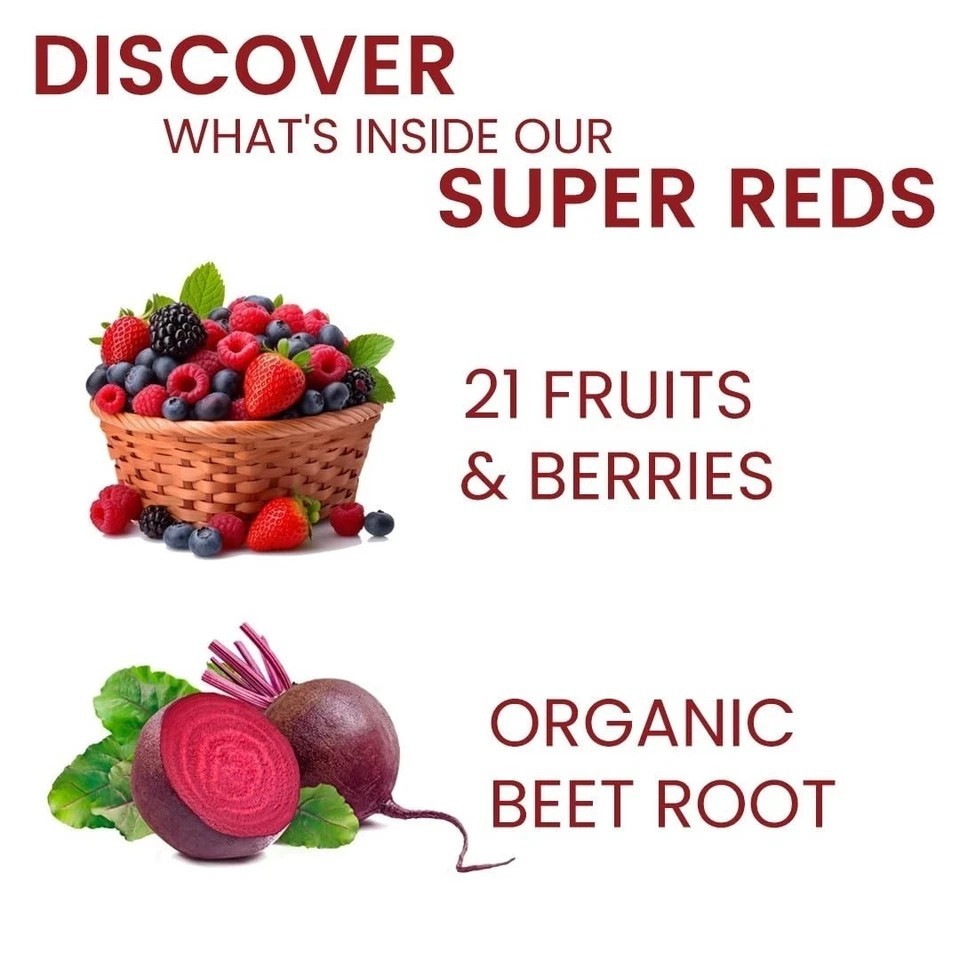 Comprehensive Daily Supplement with 21+ Nutritious Fruits & Berries (60 Tablets)