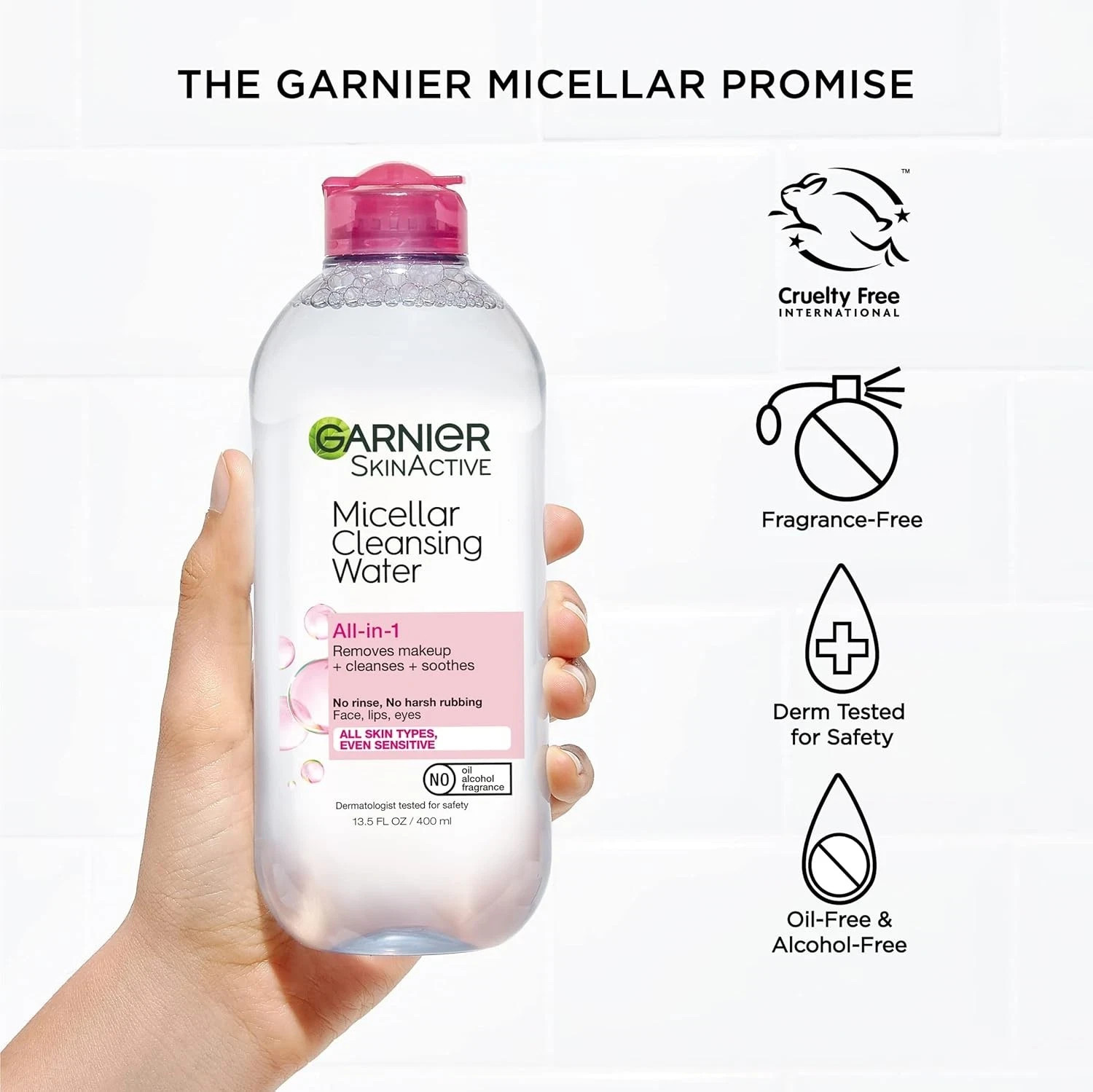Garnier Micellar Cleansing Water Makeup Remover Facial Cleanser 3.4 oz All Skin