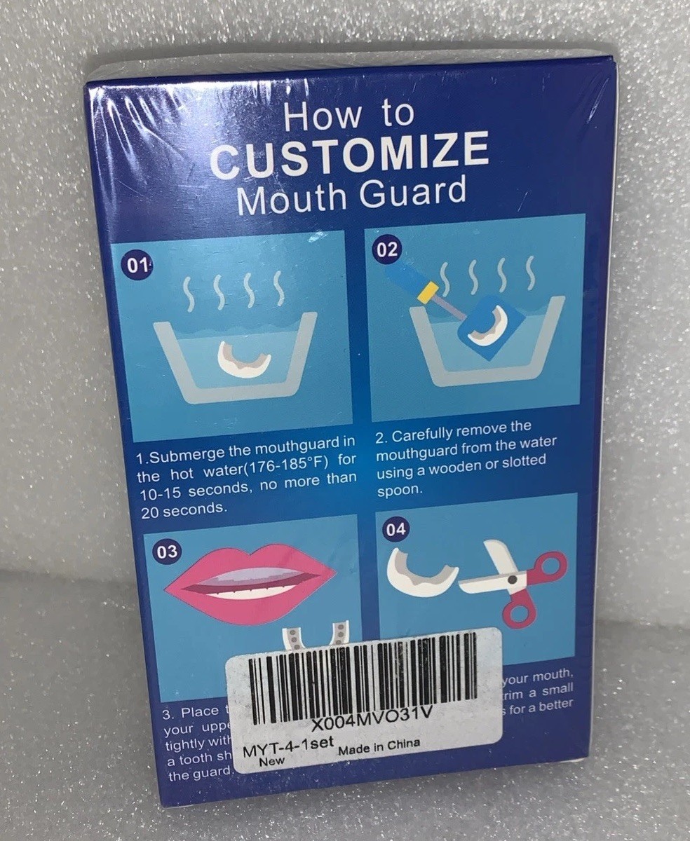 Mouth Guard for Grinding Teeth at Night: Reusable Mouthguards 2.4in Exp 02/04/28