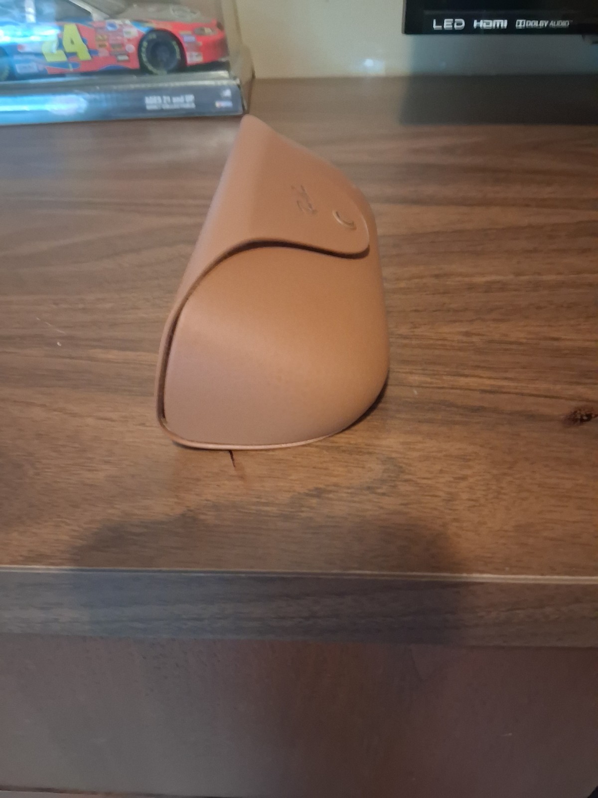 Ray-Ban Brown Hard Case and charger for AI Smartglasses