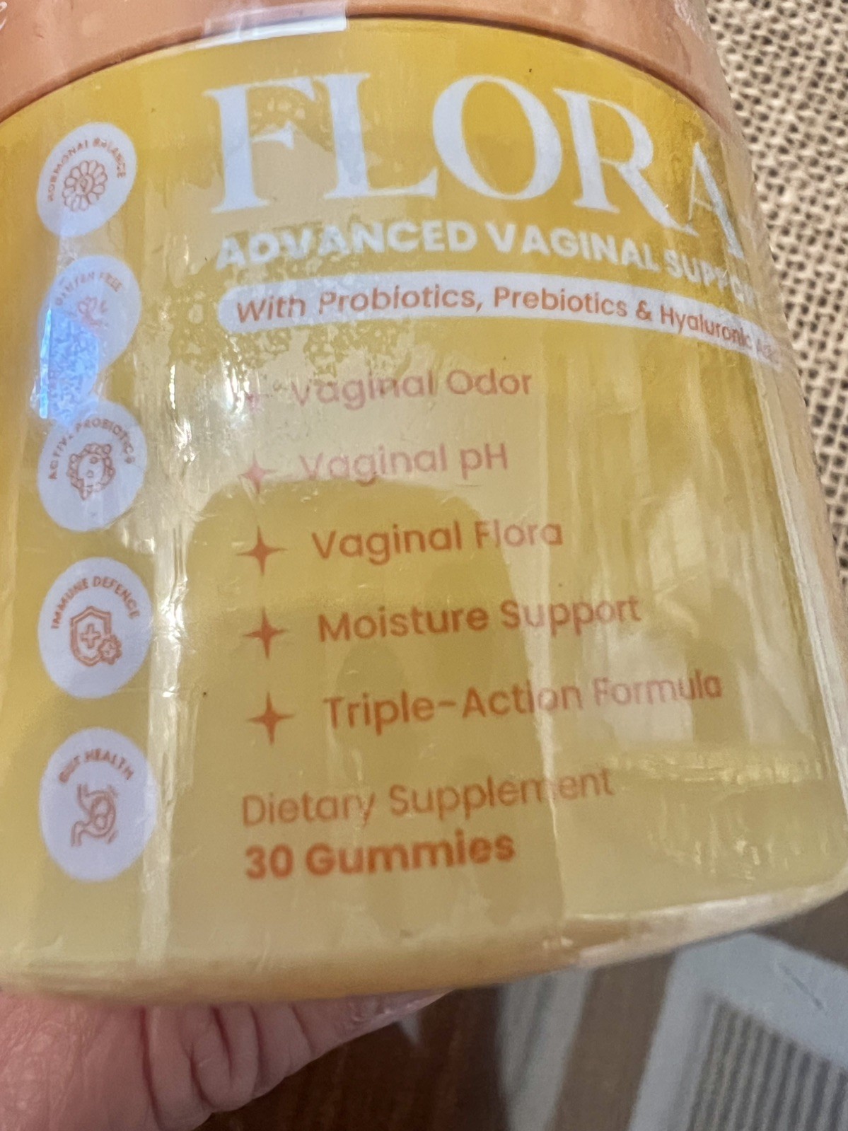 10 x ALL FEMME Flora+ Advanced Vaginal Support Gummies 30ct PINEAPPLE …SEALED