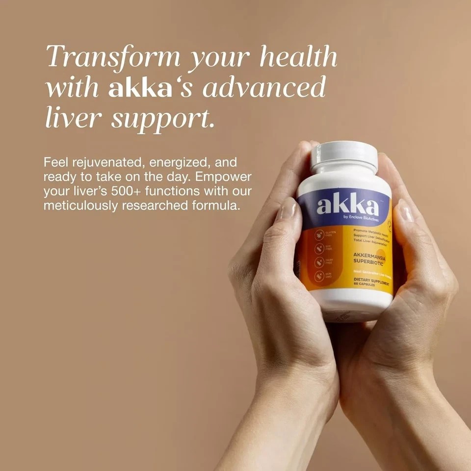 AKKA Premium Liver Cleanse Detox & Repair – Superbiotic, Gut Health 60 Capsules