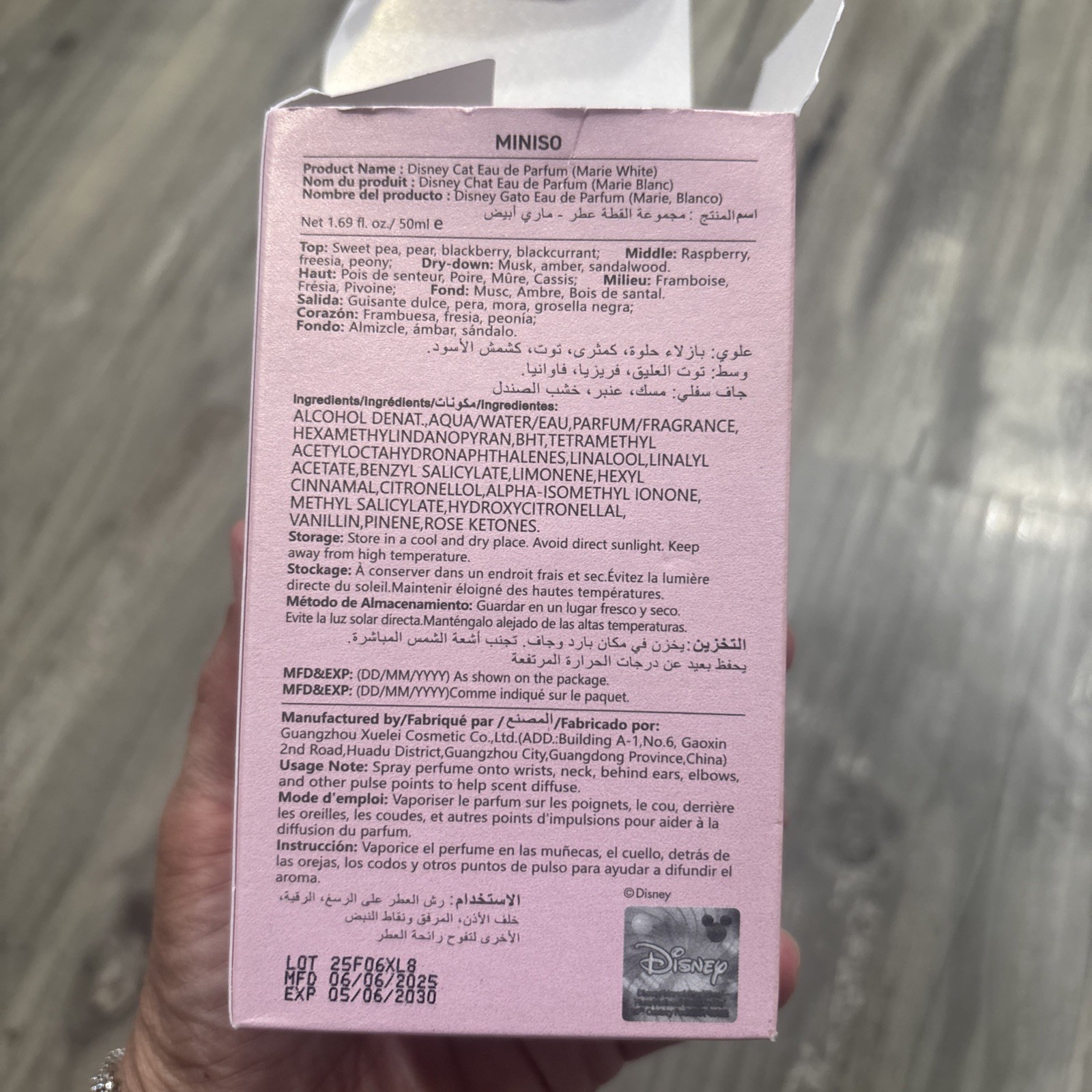 Disney Cat Eau De Parfum – Marie Pink by Miniso 50ml | Cute & Charming Fragrance