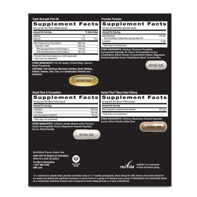 GNC Mega Men Performance and Vitality Vitapak Program 30 Pack
