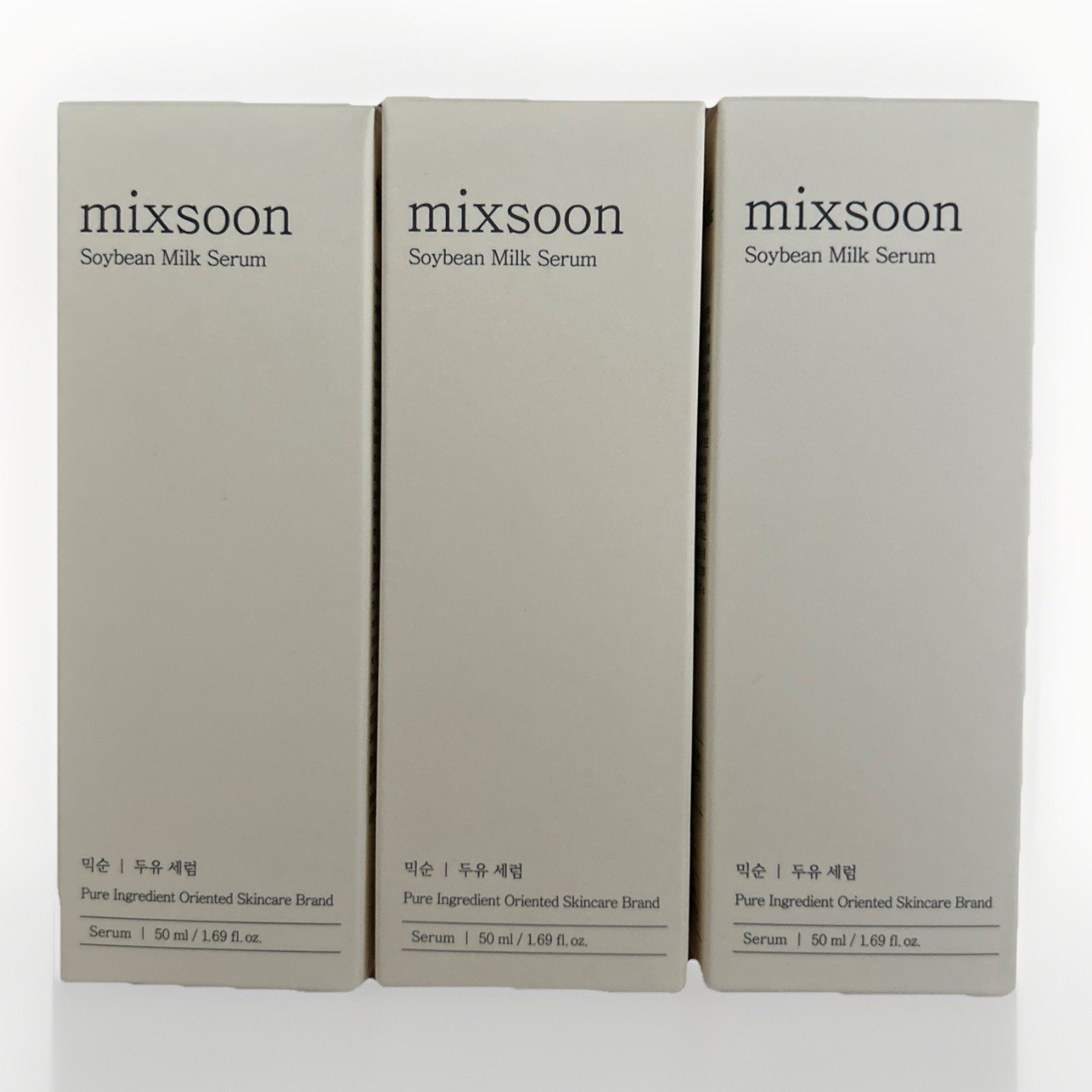 Mixsoon Bean Essence Soybean Milk Serum 50ml / 1.7oz – 3 Pack Bundle